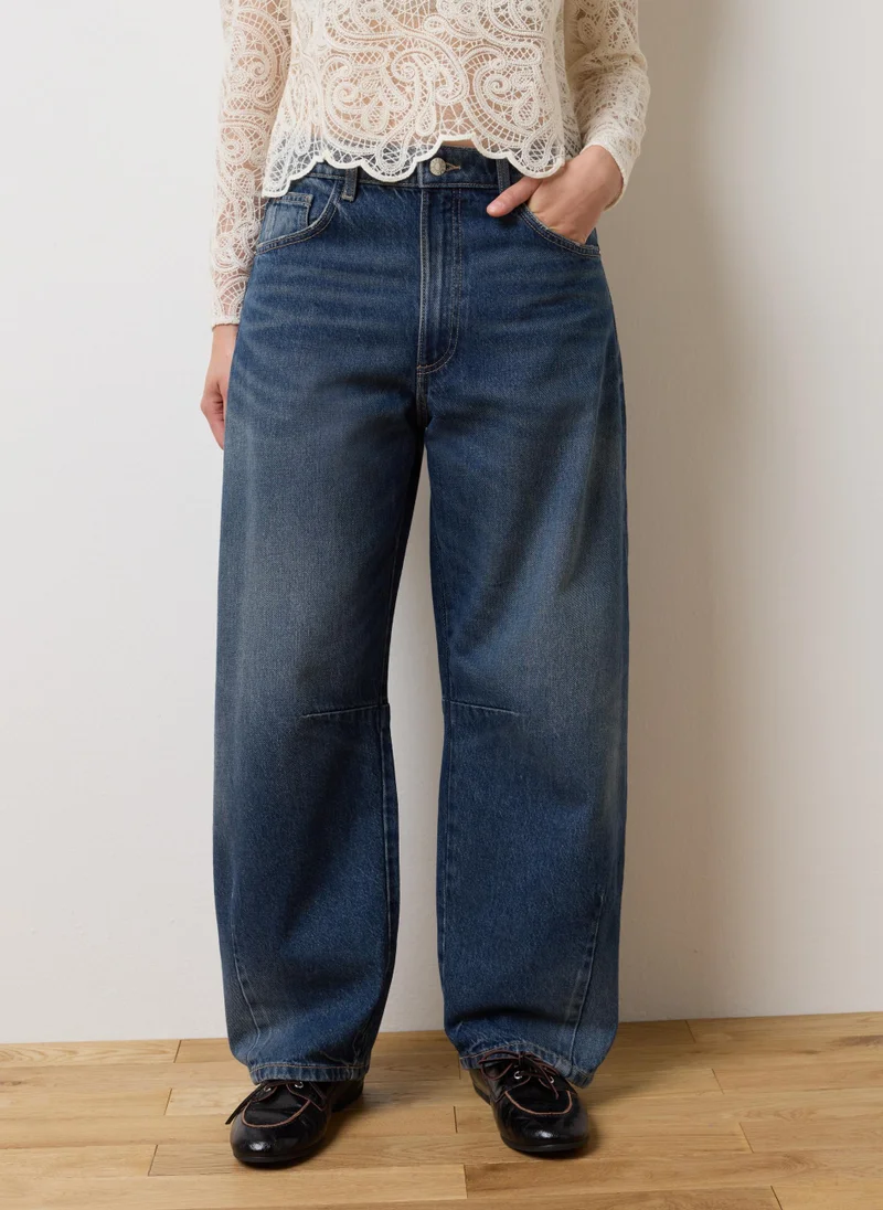 Ovs OVS Balloon Blue Cotton Jeans